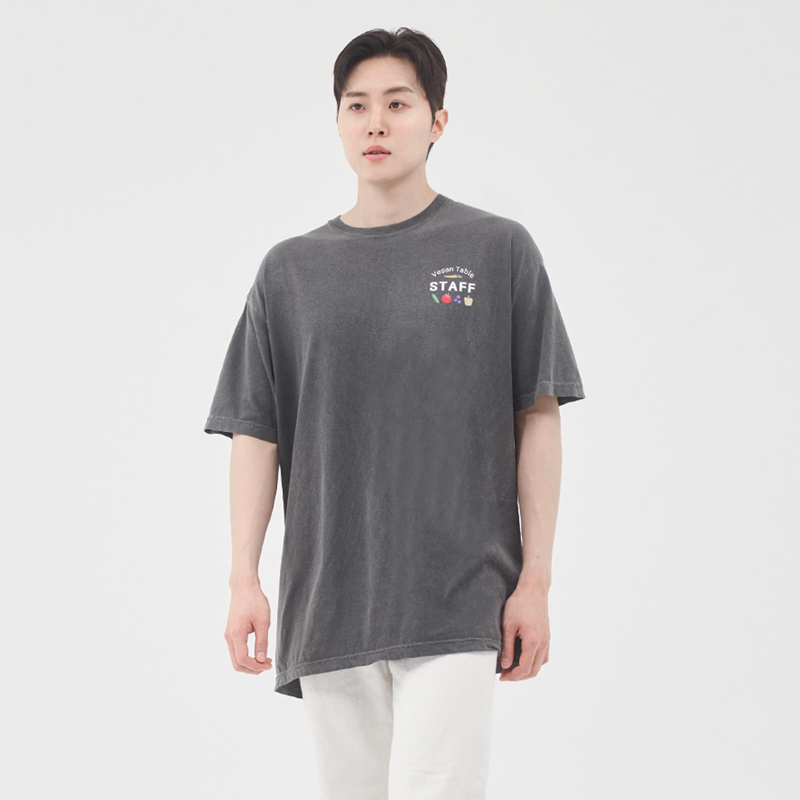 ロゴ ウォッシュ加工Tシャツ GUESS ゲス Tシャツ MN2K8406K Denim Emboss Triangle Tee