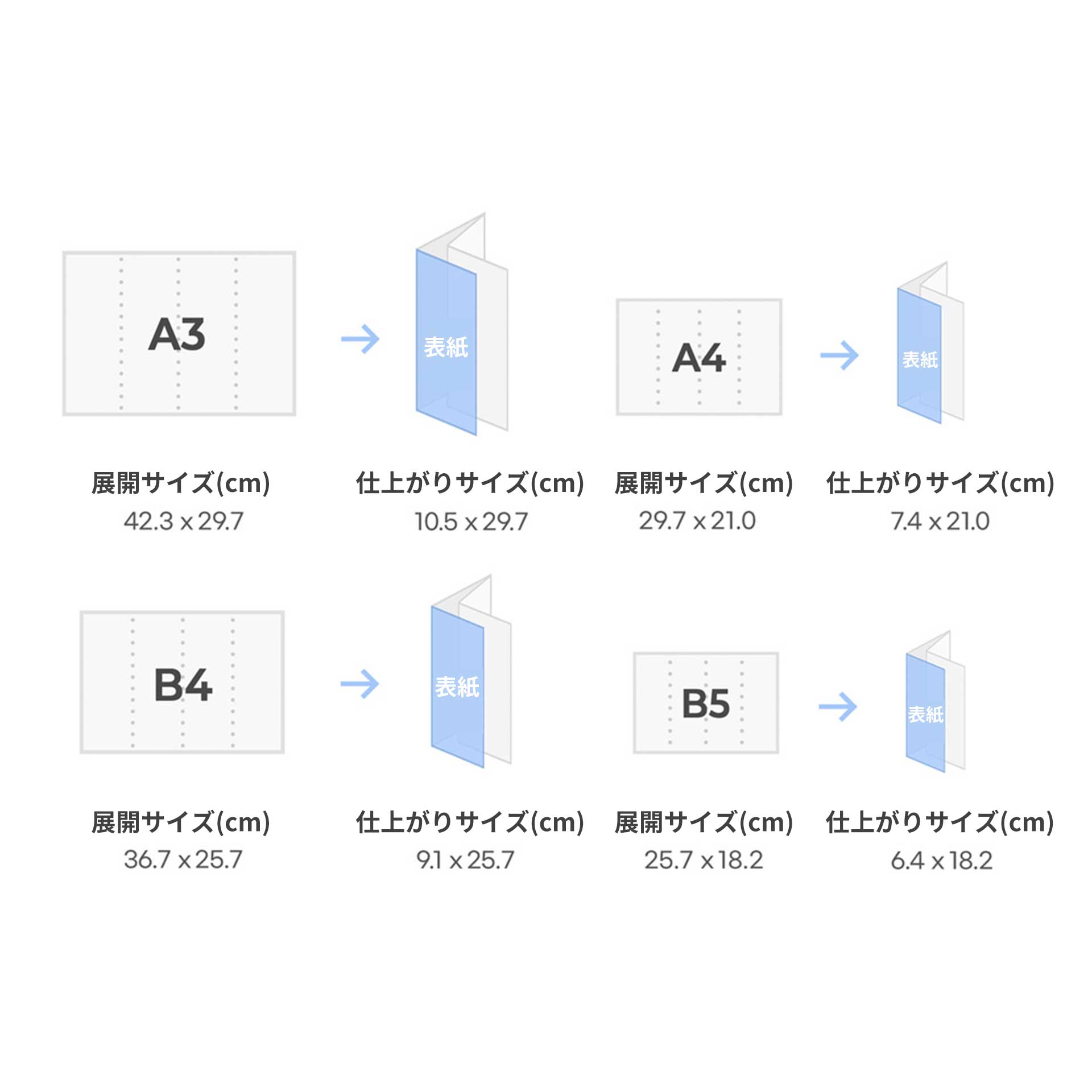 リーフレット（四つ折り）